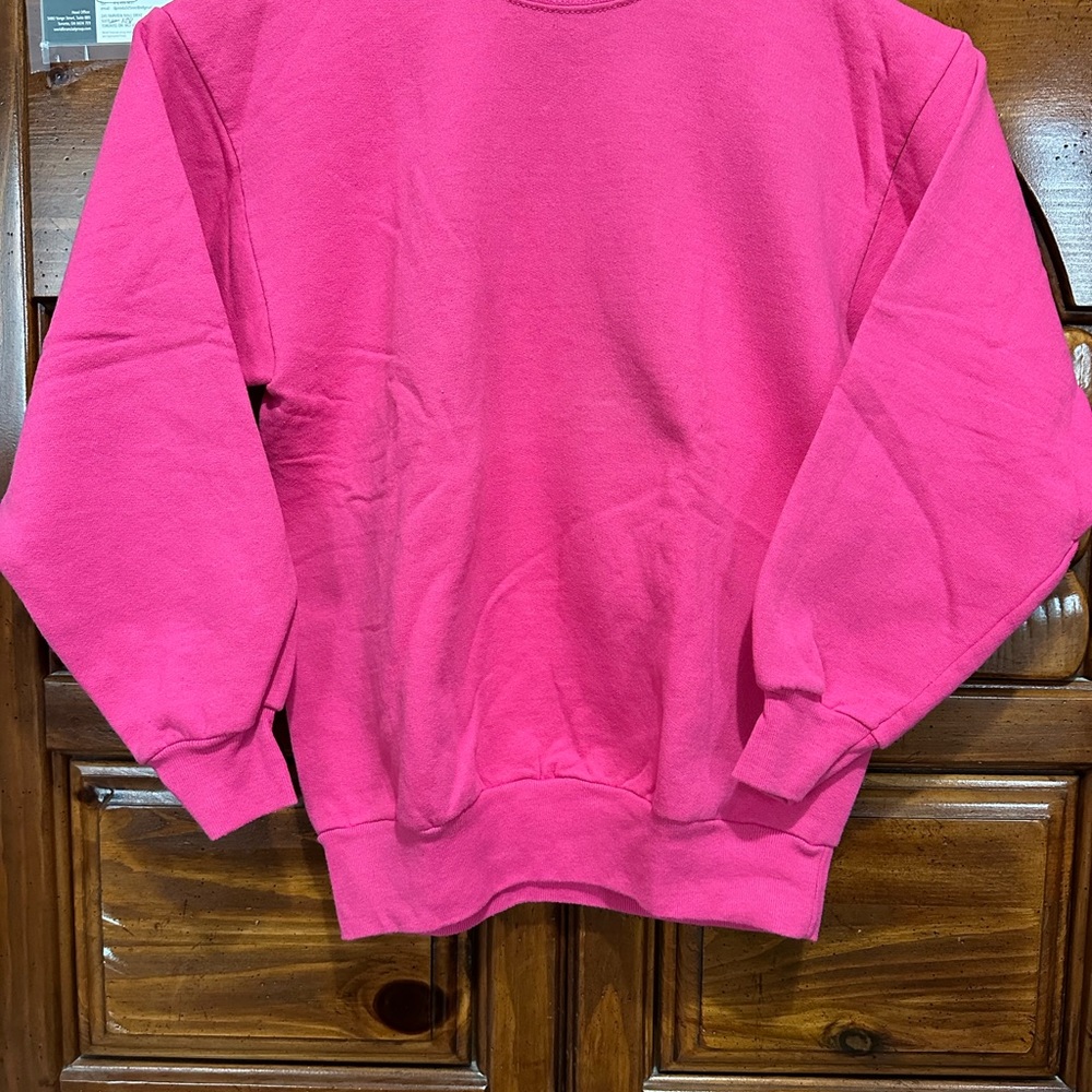 Pink Hanes sweater for kids(girl)large size